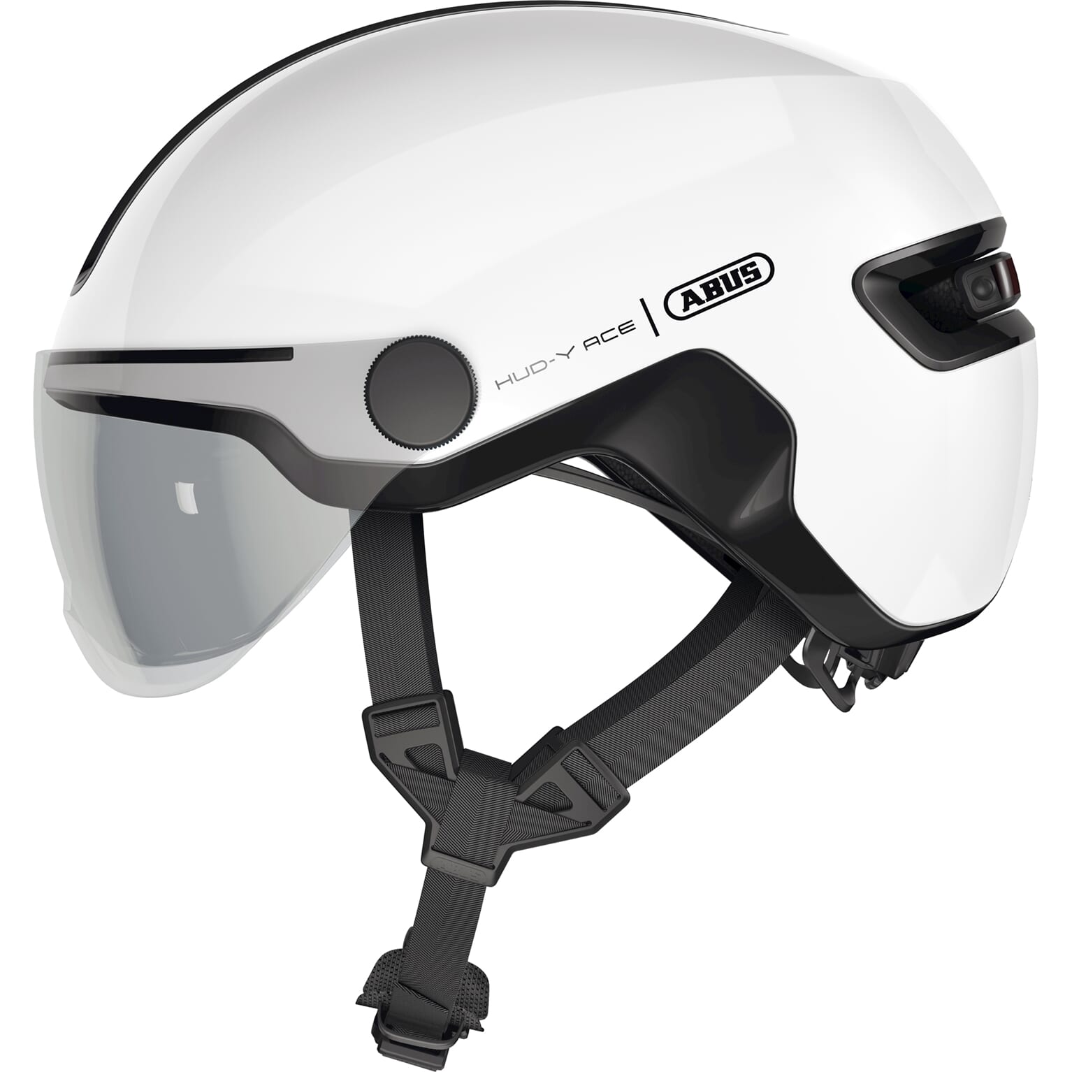 Abus Helm HUD-Y ACE glanzend wit S 51-55cm