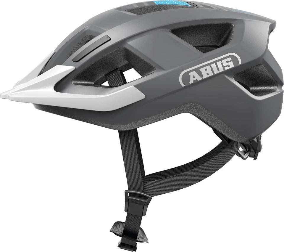 Abus helm aduro 3.0 led race grijs m 52-58cm