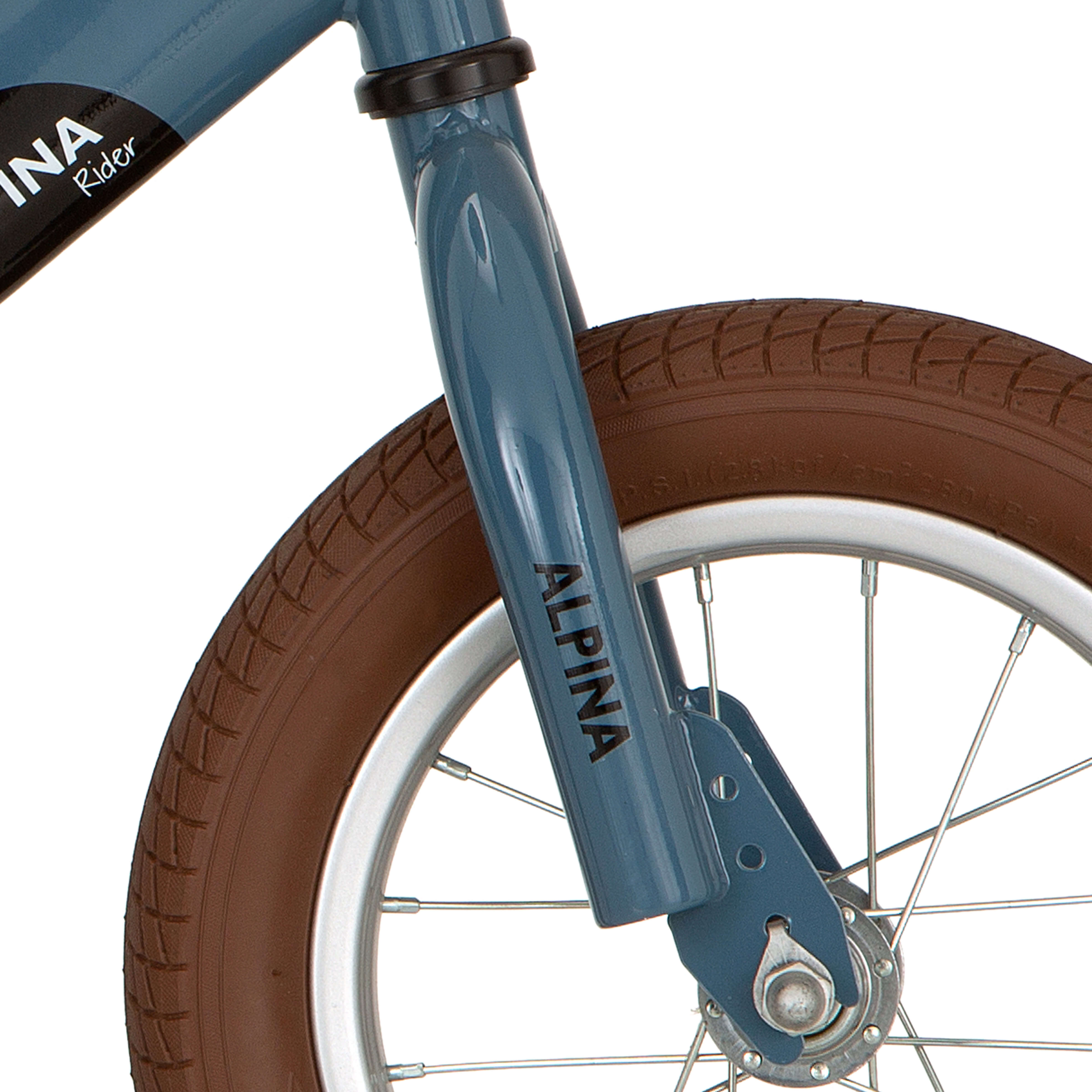 Alpina voorvork loopfiets steenblauw
