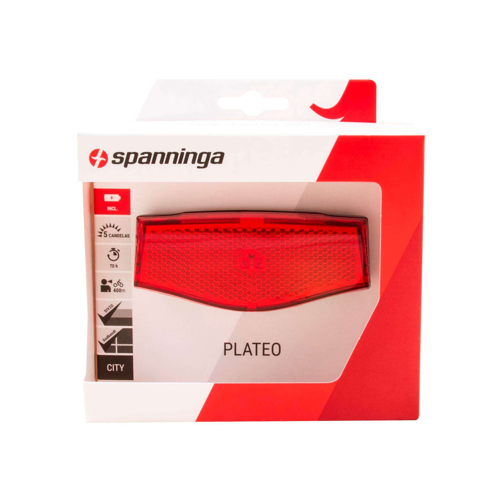 Feu arrière Carrier Spanninga Plateo Xb - On Off (sur carte)
