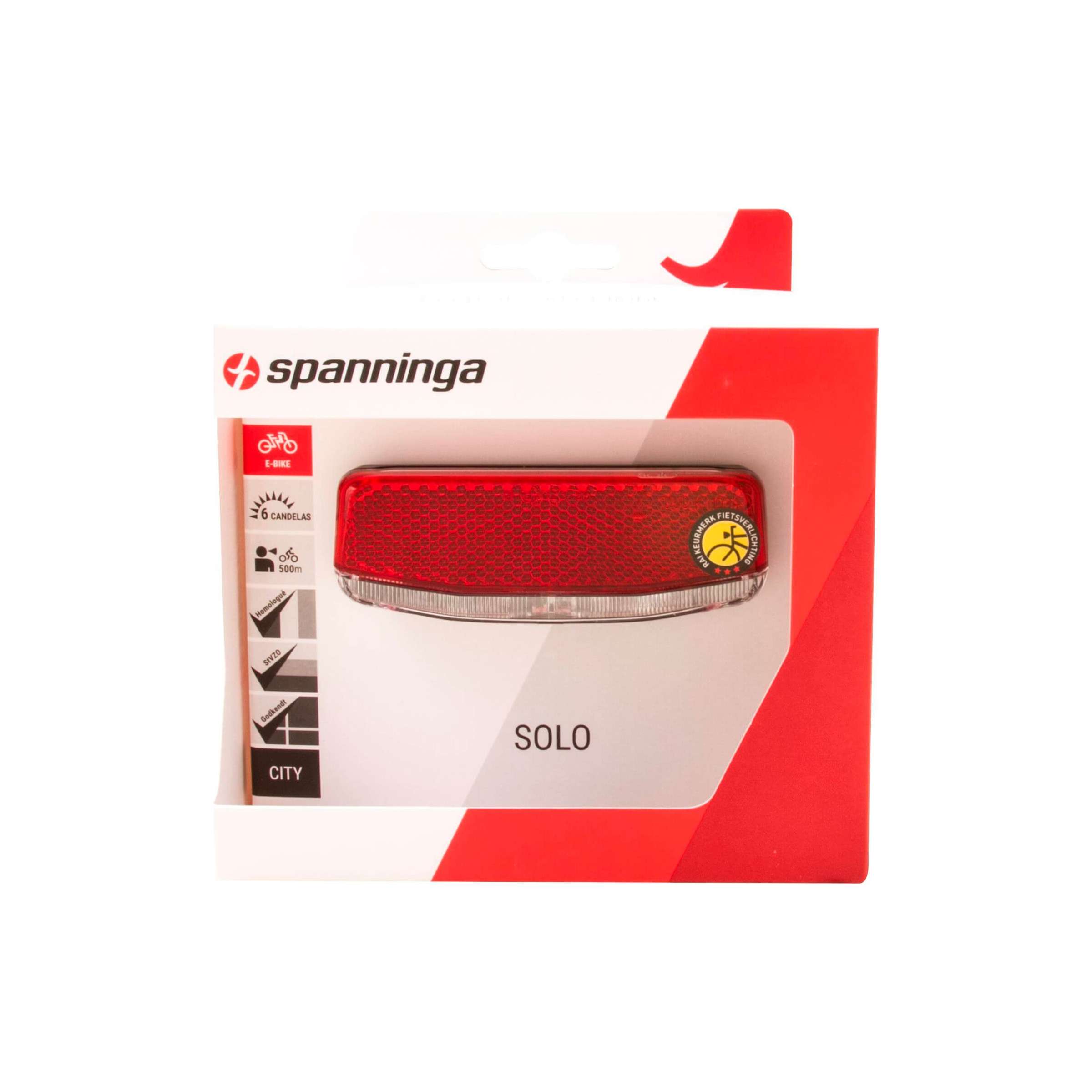 Spanninga achterlicht solo xe e-bike 6-36v
