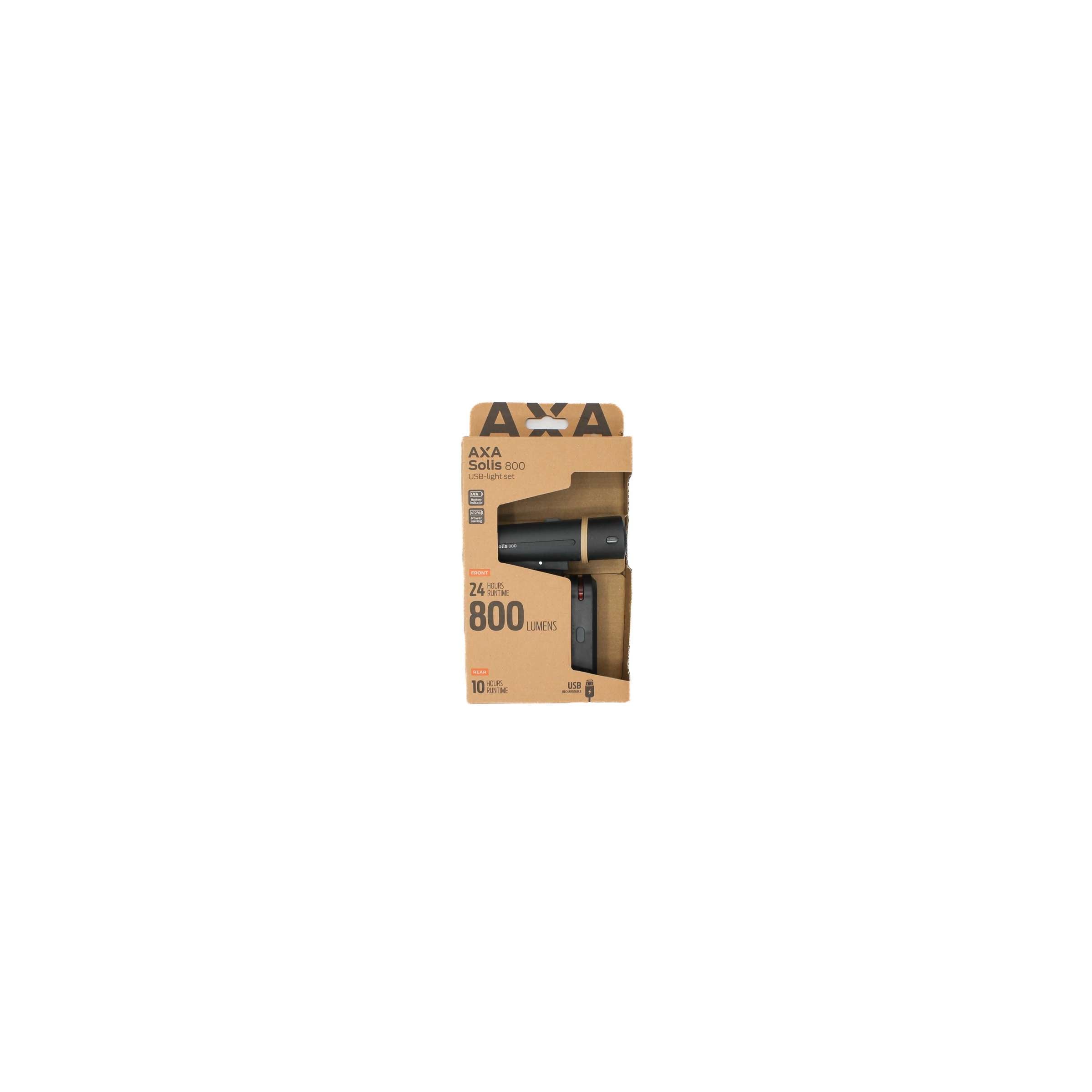 Axa verlichtingsset solis 800 usb