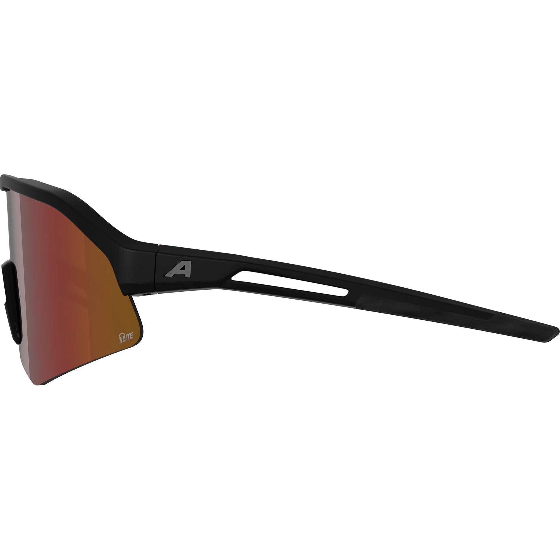 Alpina sports sportbril sonic hr m q-lite rode lens mat zwart