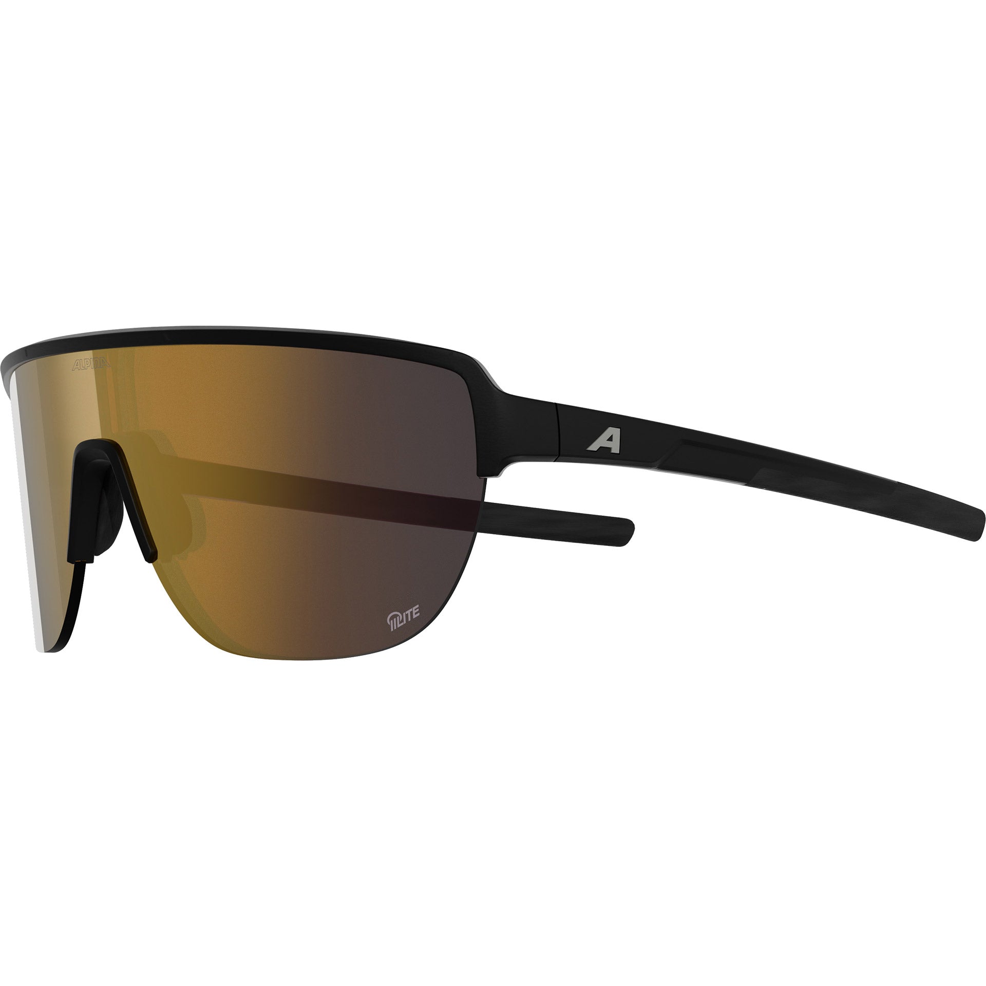 Alpina sports sportbril ram 2.0 q-lite goud sp. mat zwart