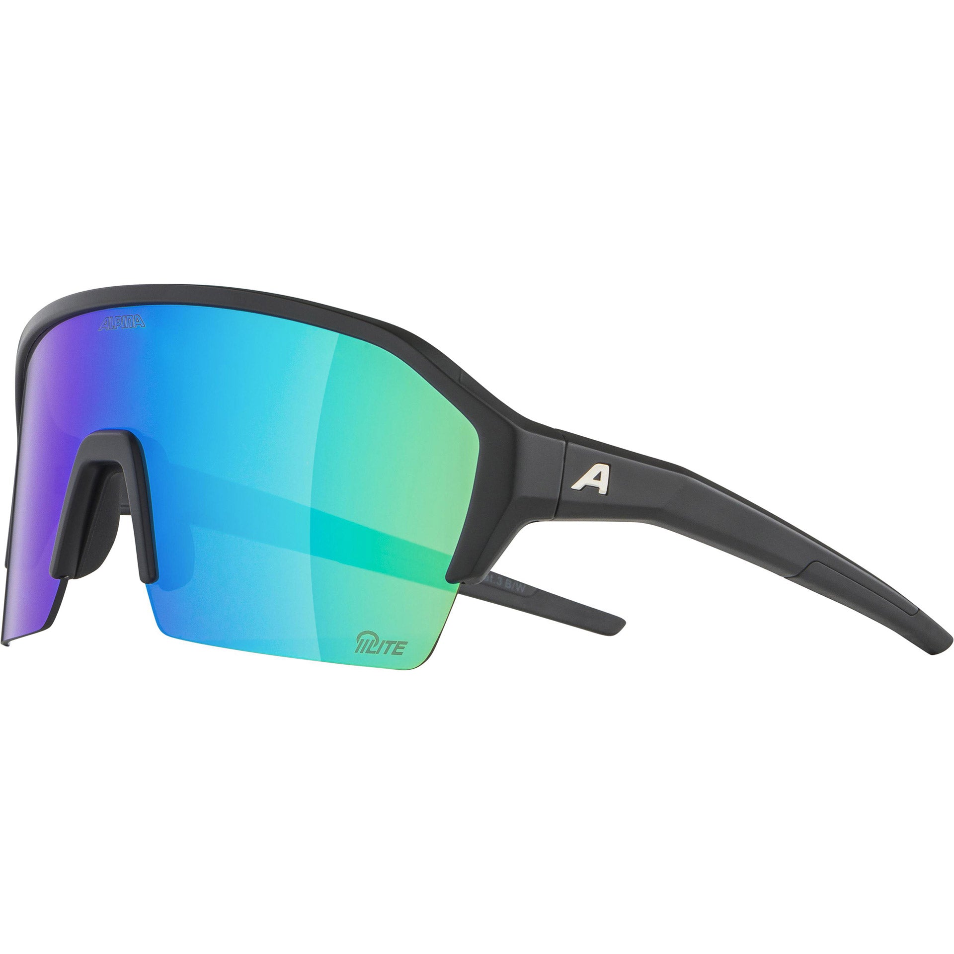 Alpina sports sportbril ram hr q-lite jade spiegellens zwart