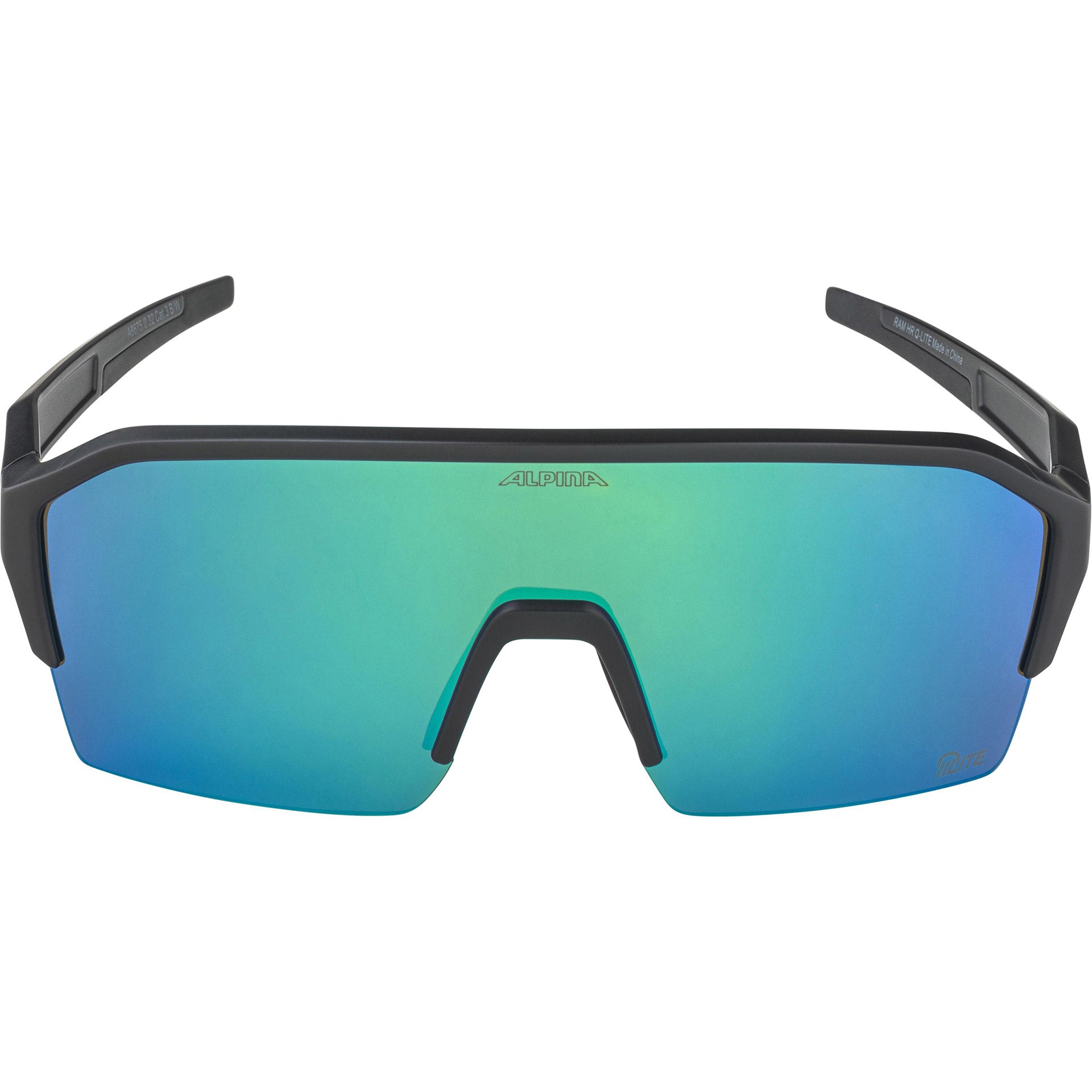 Alpina sports sportbril ram hr q-lite jade spiegellens zwart