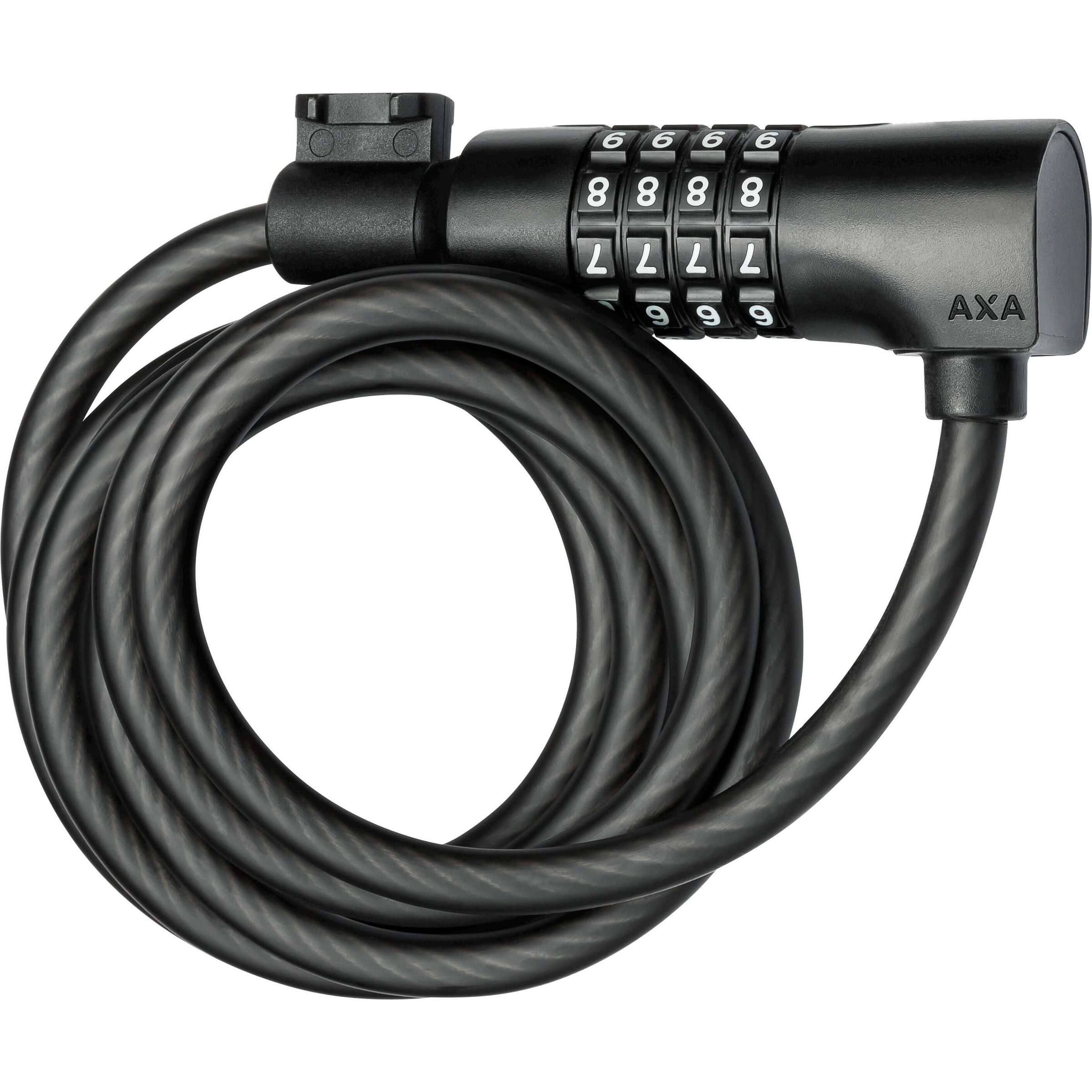 Câble antivol Axa Resolute C8-180 Code - noir