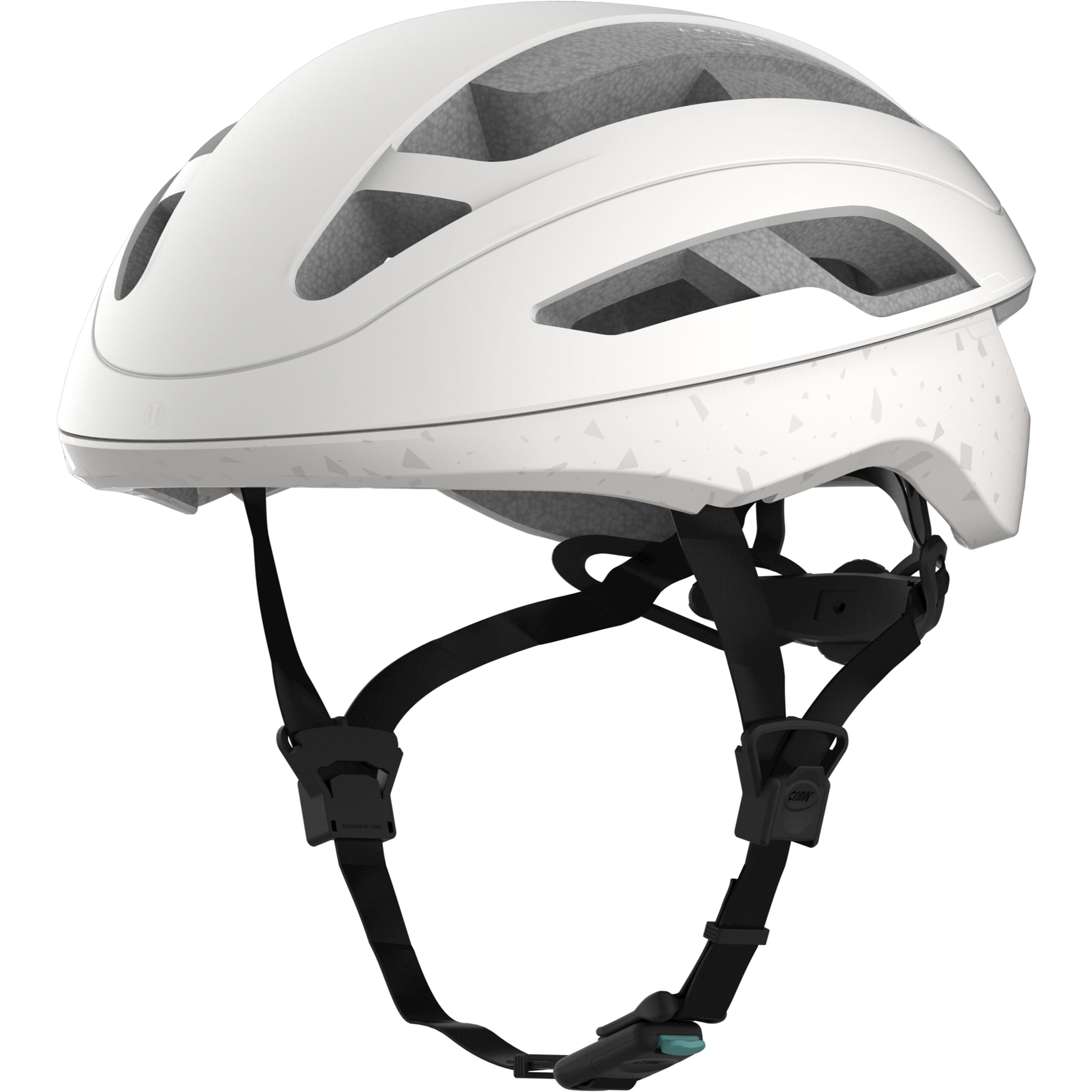 Crnk helm visser wit glanzend m 53-57cm