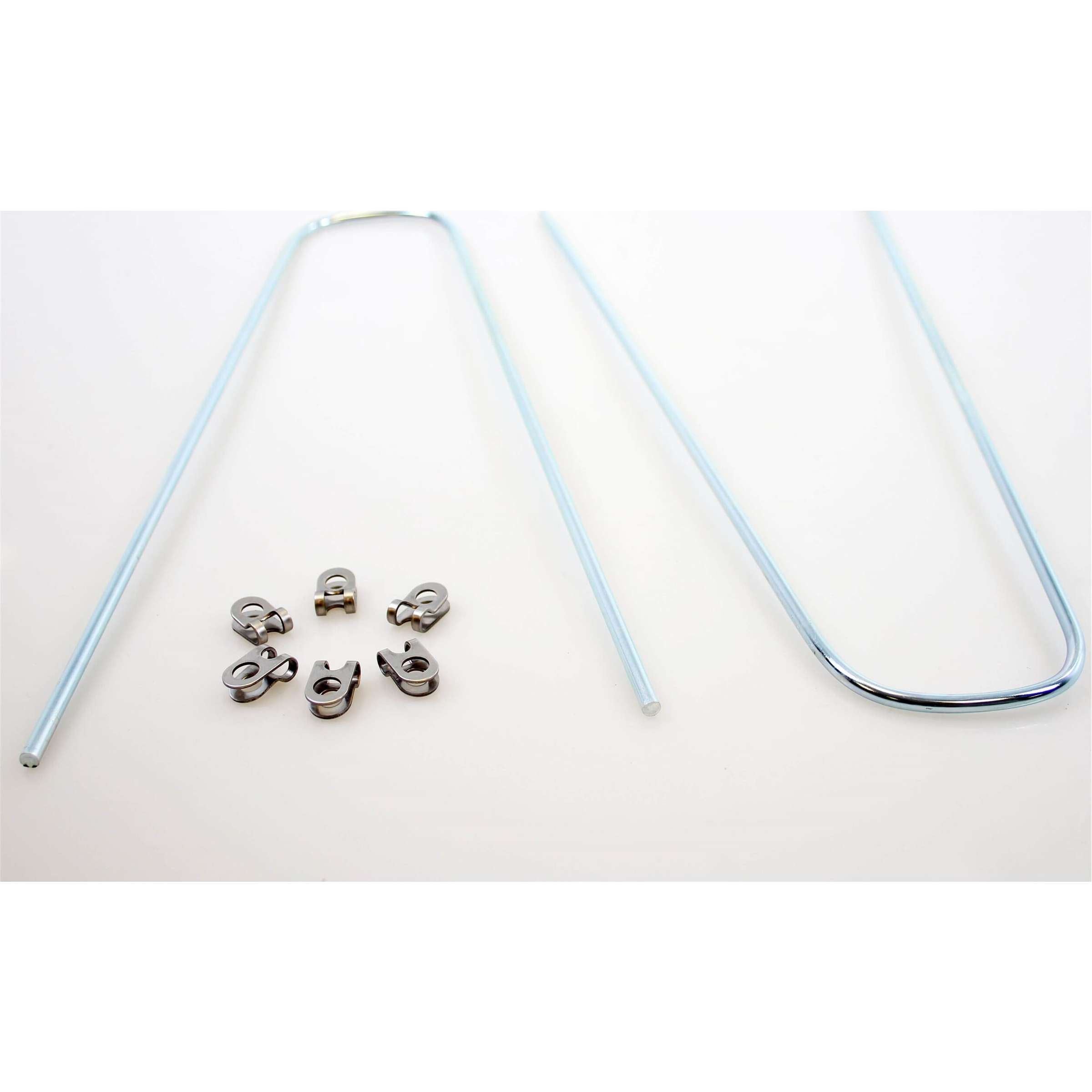 Jeu de garde-boue 26 métal de transport avec jeu de tiges - noir