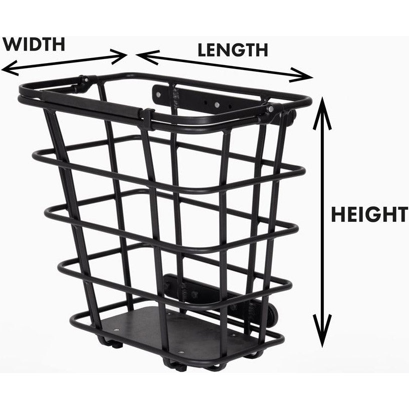 Atranvelo korb epic side rear basket epic side black