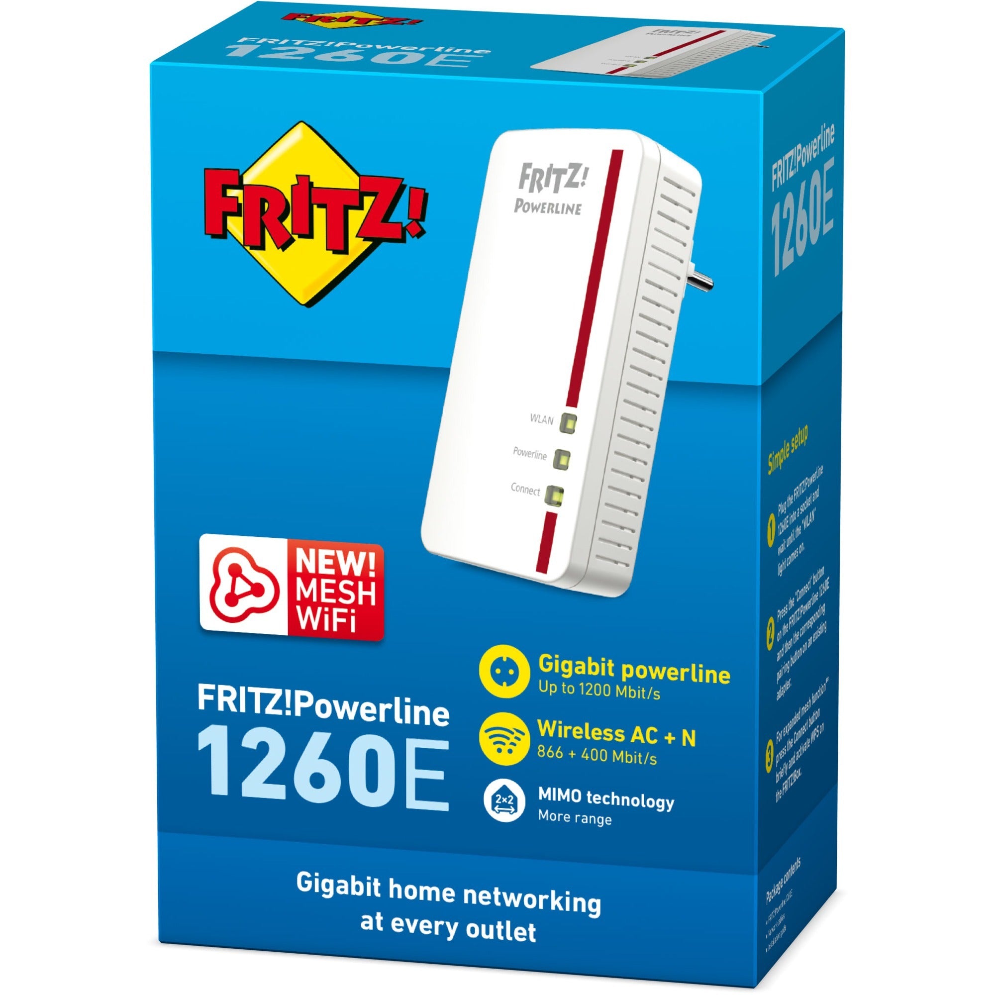 AVM AVM FRITZ!Powerline 1260E Internationaal