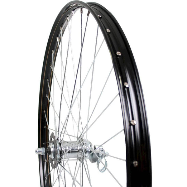 Roland achterwiel v38 28 24-635 velosteel disc 36g zwart