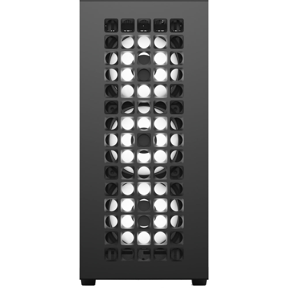 Aerocool b502a midi tower behuizing (zwart | 2x usb-a | 1x usb-c | rgb)