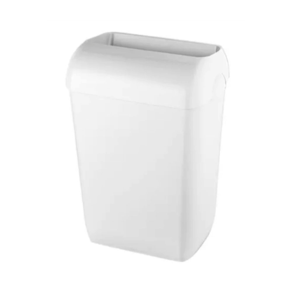Afvalbak kunststof wandmontage wit (43 liter)