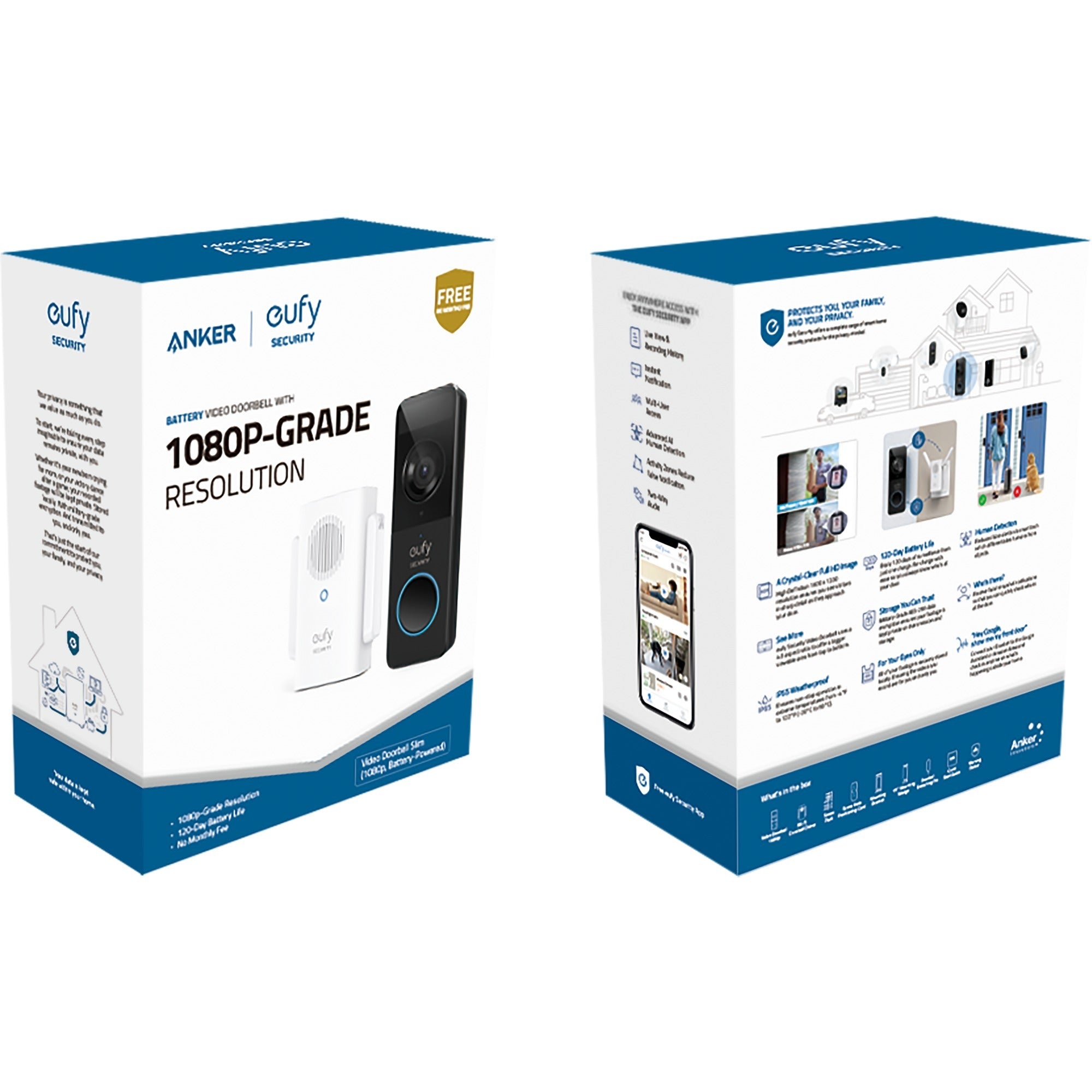 Anker Eufy Video Deurbel Slim