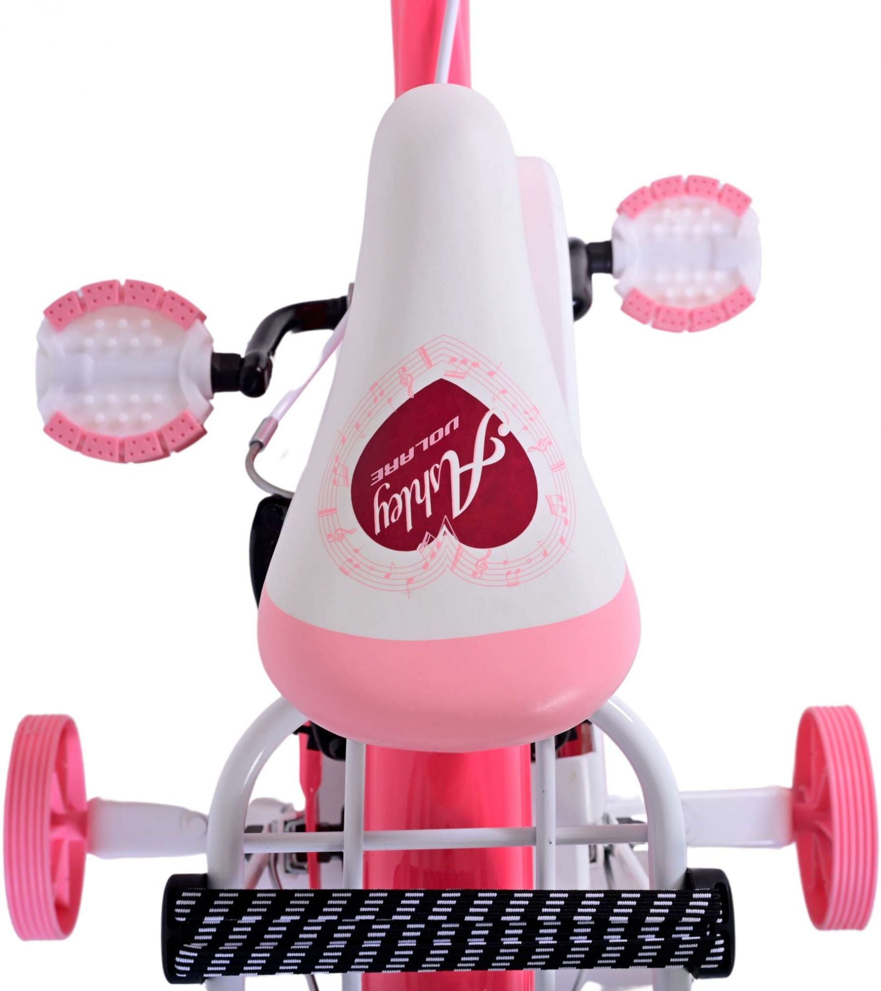 Volare Ashley Kinderfiets - Meisjes - 14 inch - Roze Rood - Twee Handremmen