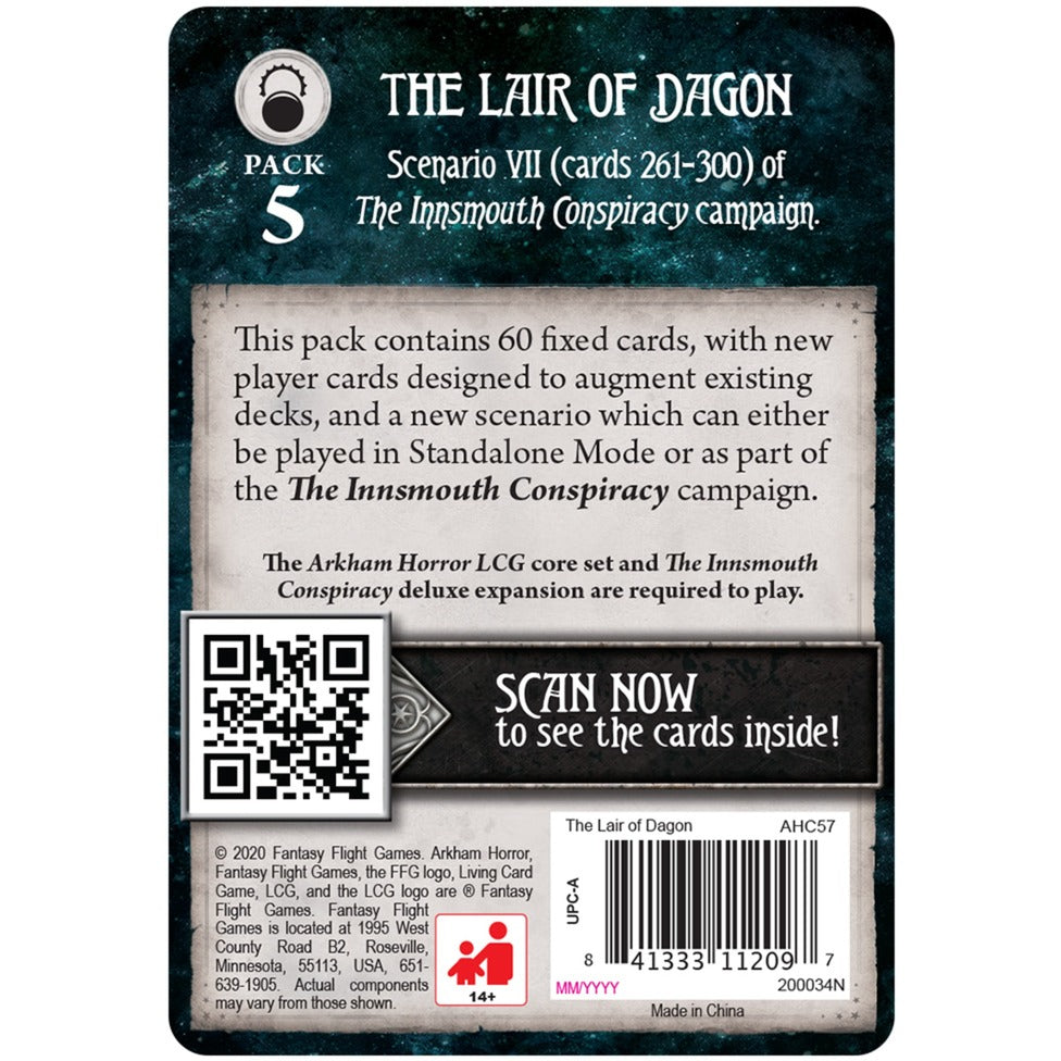 Asmodee Arkham Horror The Card Game: The Lair Of Dagon