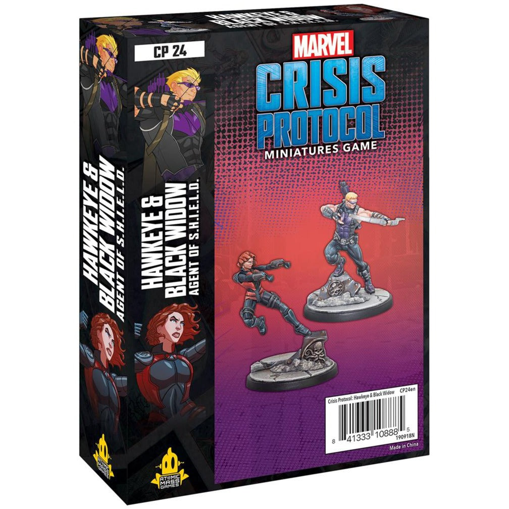 Asmodee Crisis Protocol: Hawkeye and Black Widow