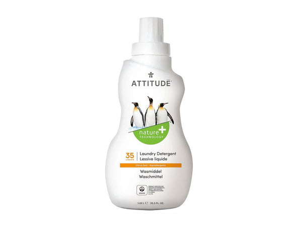Attitude nature+ - vloeibaar wasmiddel - citrusschillen - 1,05l