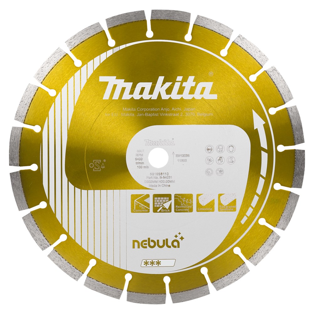 Makita accessoires diamantschijf 400x25,4 oranje - b-54069 - b-54069