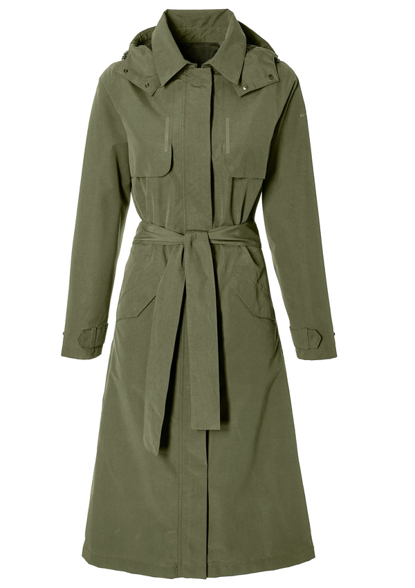 Basil trenchcoat mosse dames olive green xxl