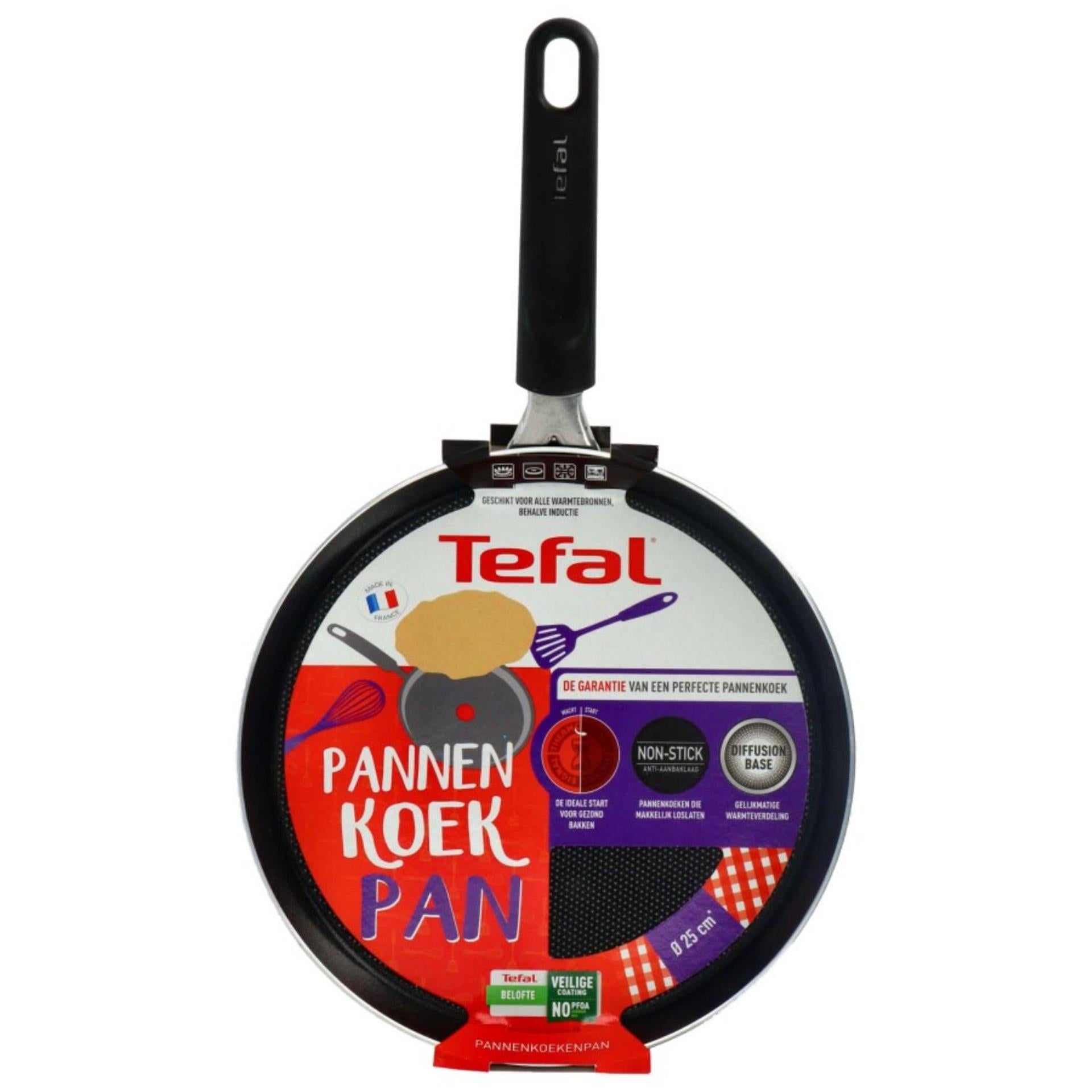 Tefal pannenkoekenpan 25 cm eenvoud non inductie