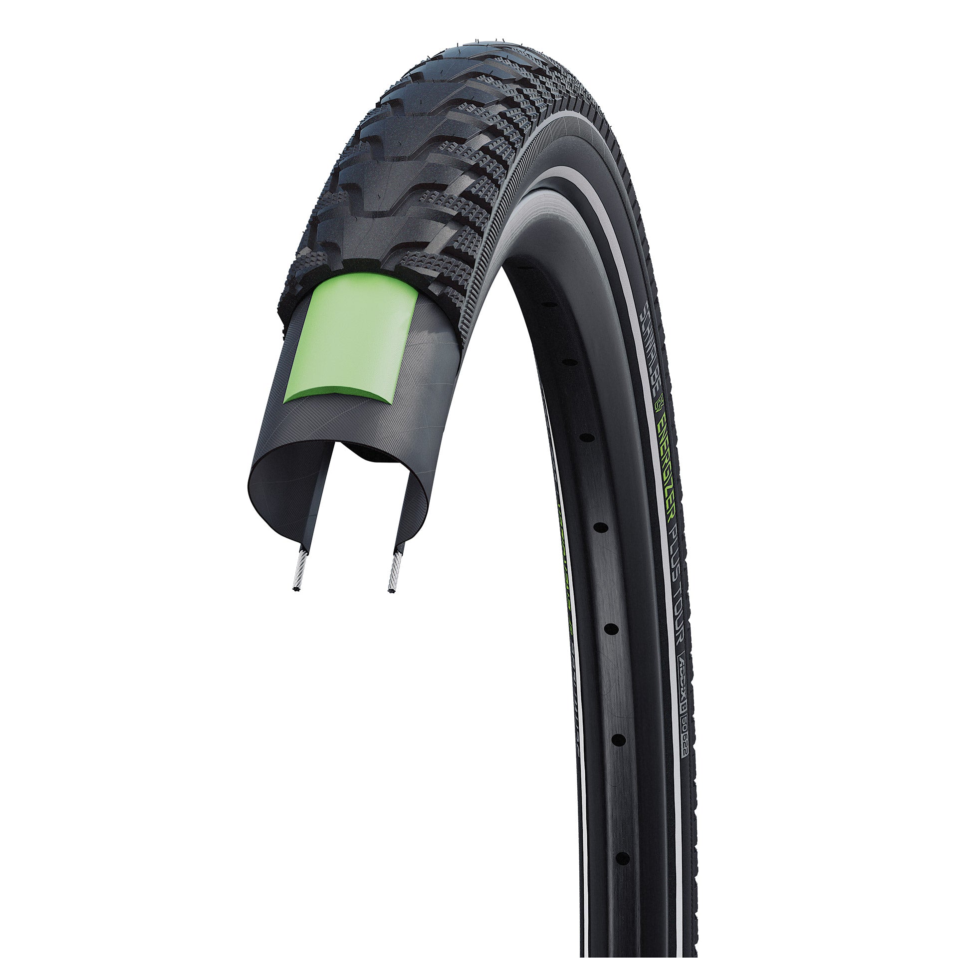 Schwalbe buitenband schrikdraadapparaat plus tour 37-622 28x1.40 zwart reflex