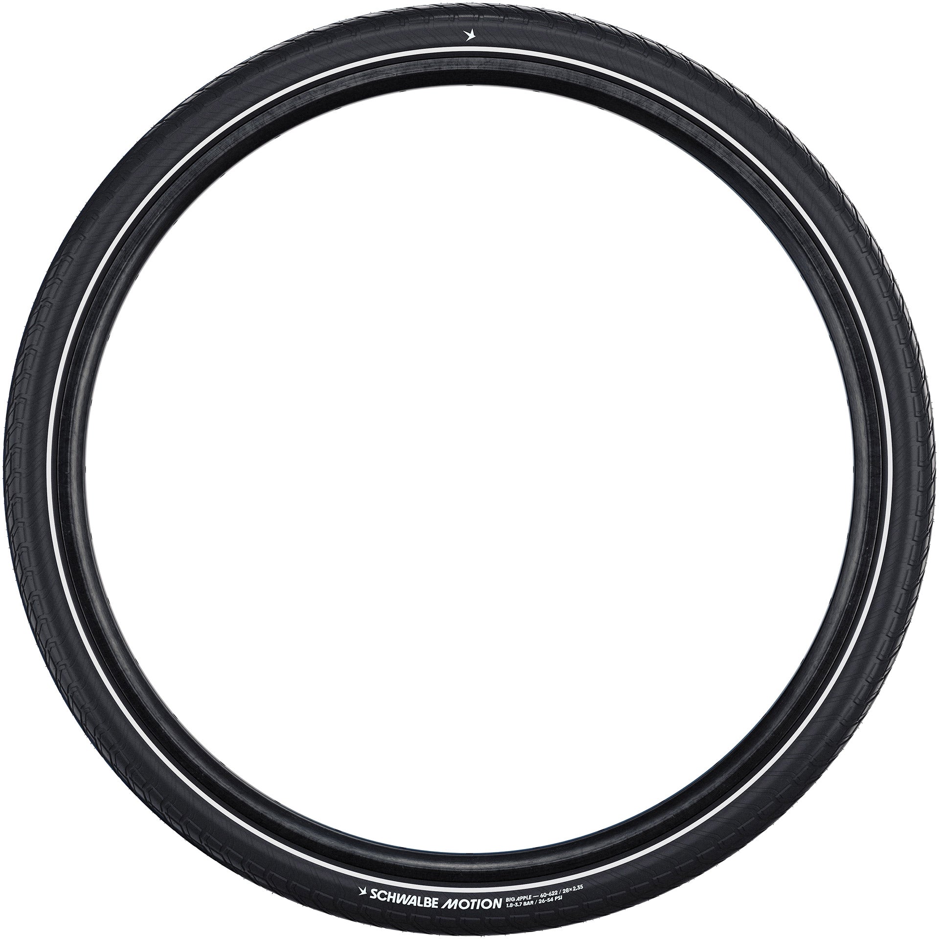 Schwalbe draadband motion big apple 50-507 +r zwart