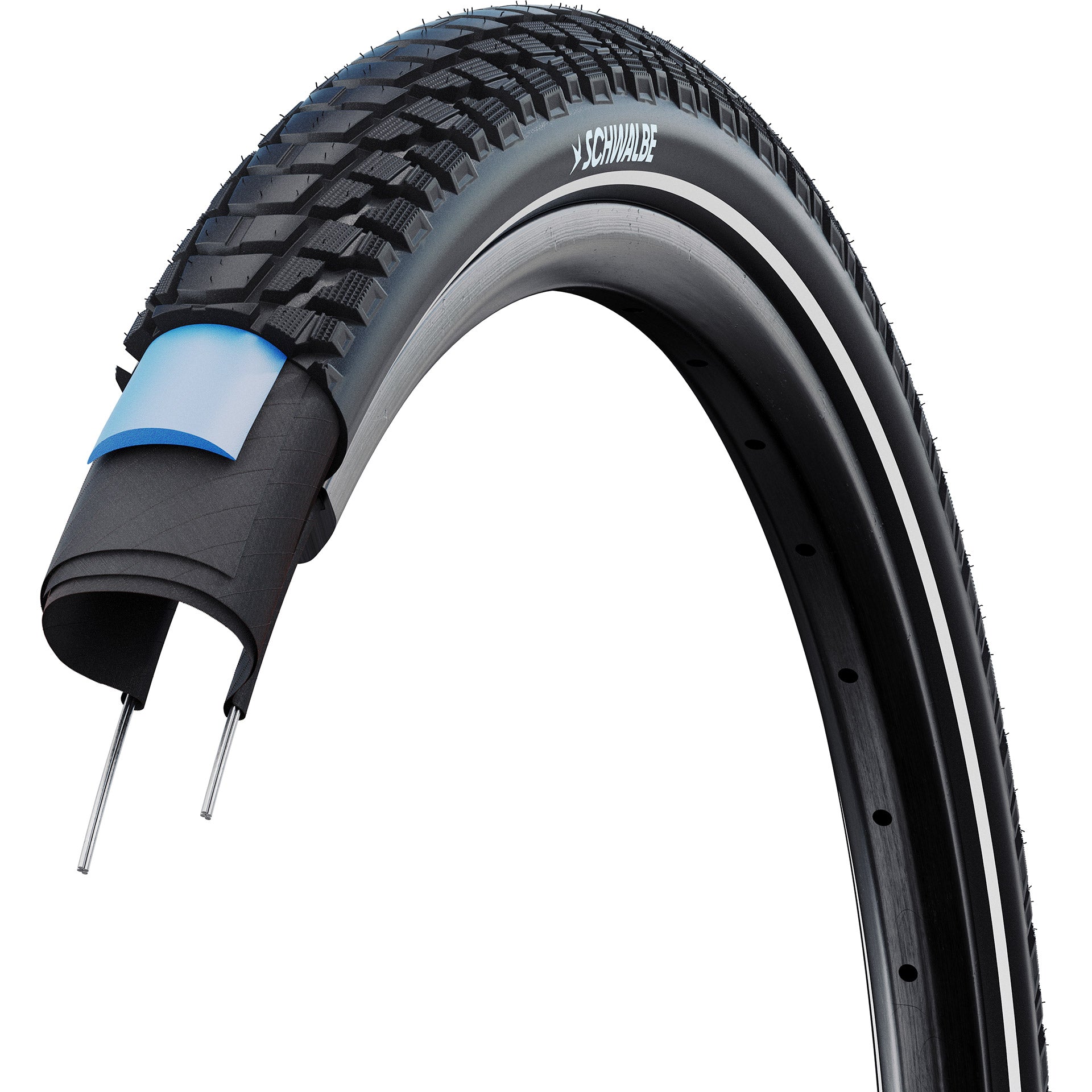 Schwalbe draadband marathon plus tour perf 55-584 +r zwart