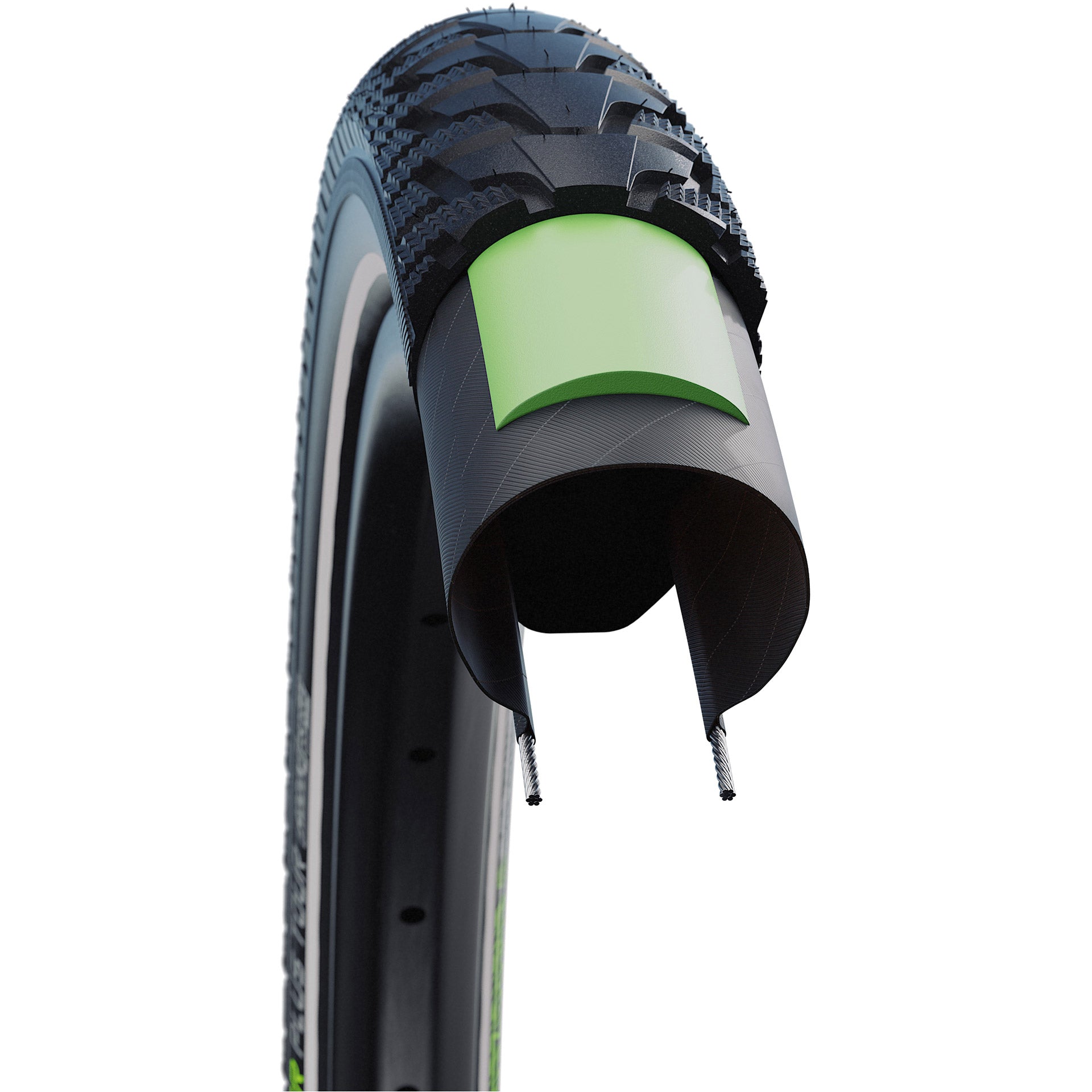 Schwalbe schrikdraadapparaat plus green guard 55-622(28x2.15) zwart reflex