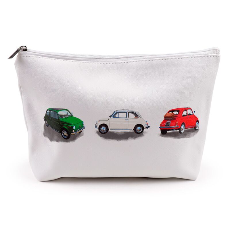 Fiat 500 pvc toilettas make-up tas groot