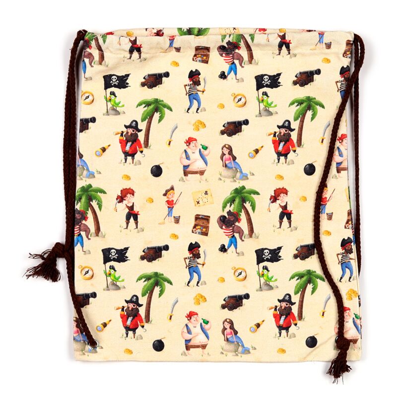 Jolly Rogers piraat canvas trekkoord rugtas
