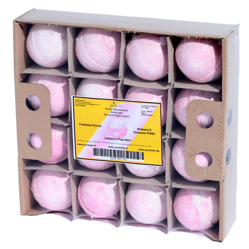 Sheaboter bruisballen bakje - frambozen zwarte peper