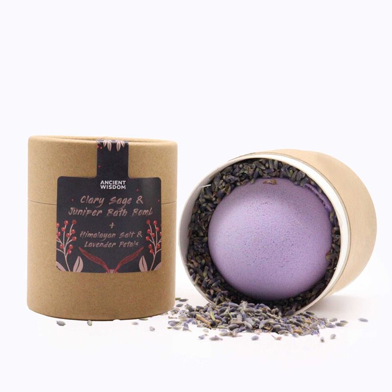 Clary Sage (scharlei) jeneverbes Himalayazout Botanicals Brusballen cadeauset