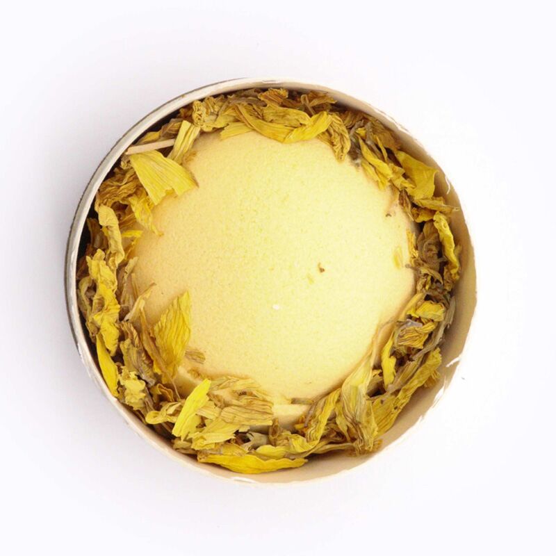 Kamille grapefruit Himalaya-zout plantaardige bruisballen cadeauset