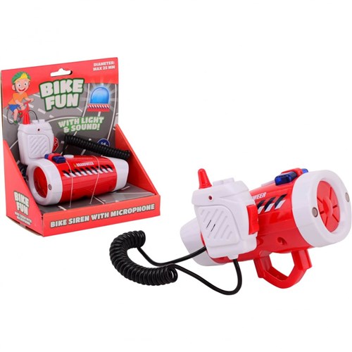 Moto fun sirène feu clignotant pompier avec micro