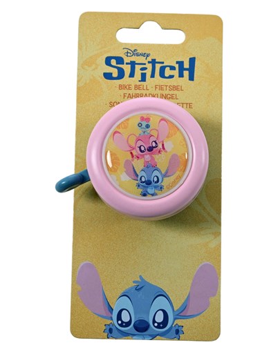 Disney bel stitch roze op kaart
