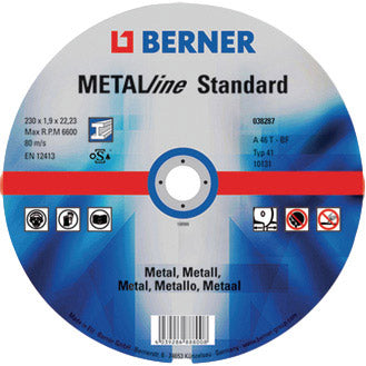 Cema berner slijpschijf metalline standaard plat 125x1,0x22,23mm