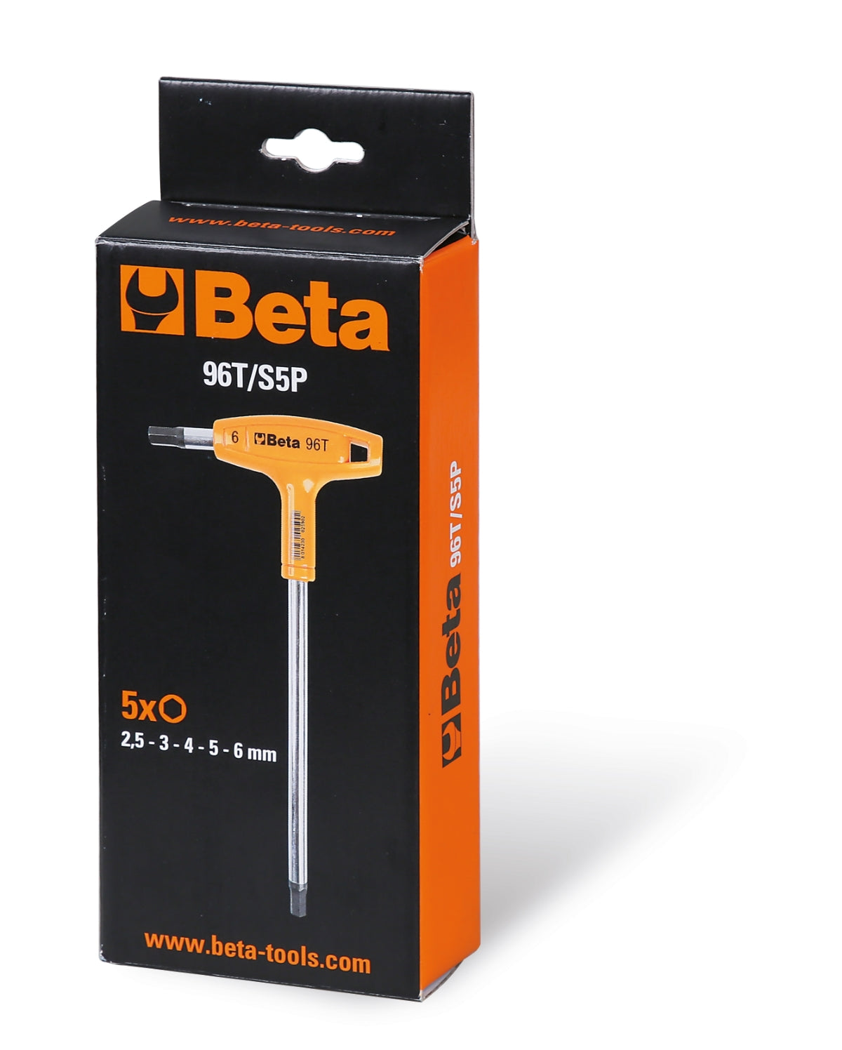 Jeu de clés à douilles hexagonales Beta Tools 96T S5P (5 pièces)