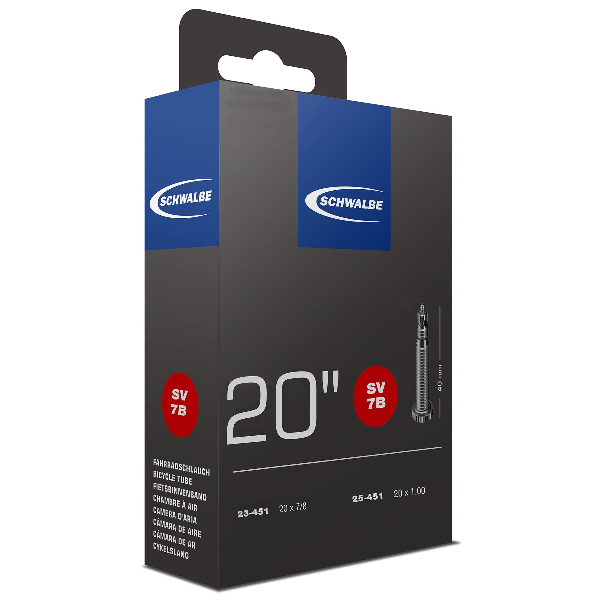 Schwalbe Binnenband FV SV7B 20 klein 23 25-451 (extra licht)