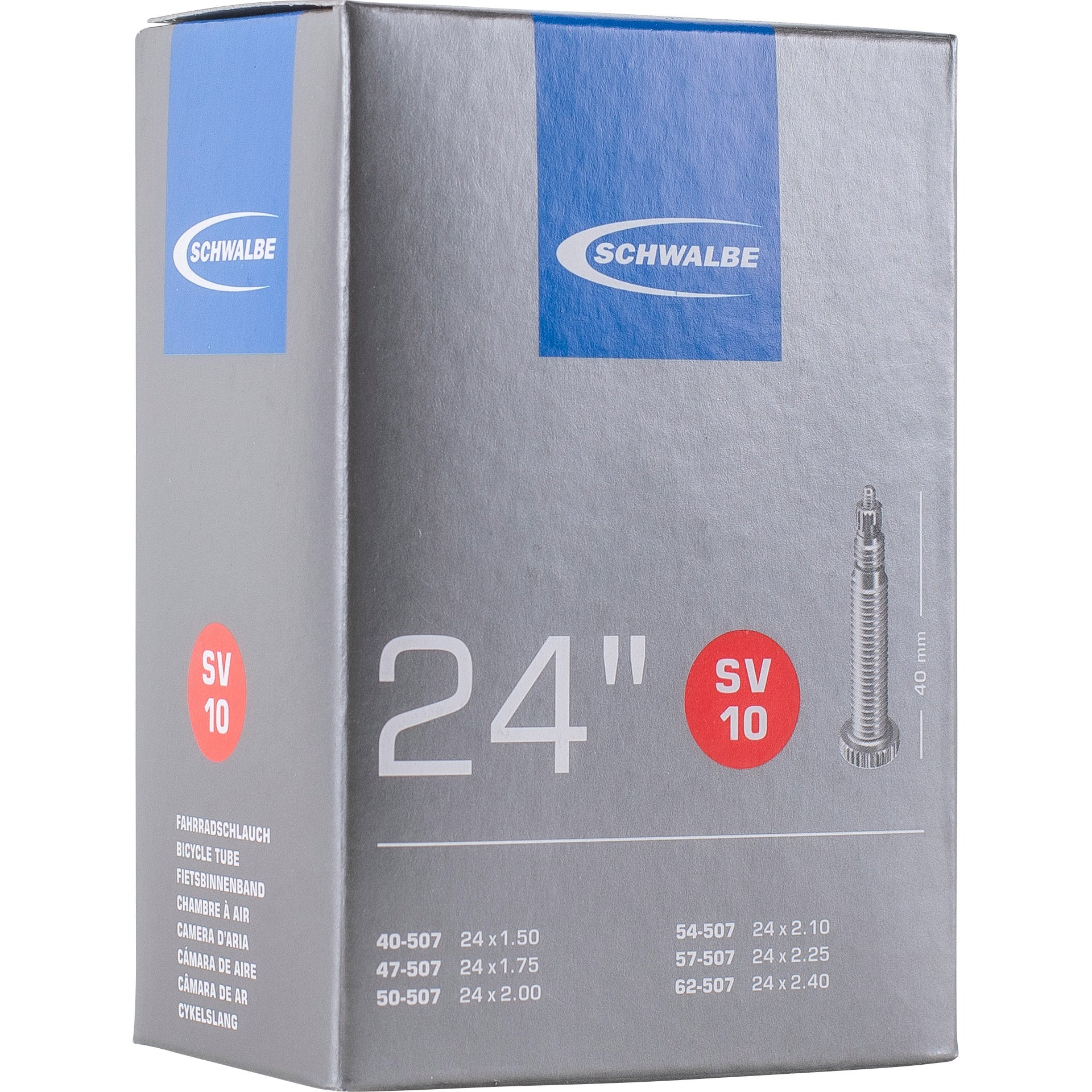 Schwalbe inner tube nr. 10 24 (sv60mm)