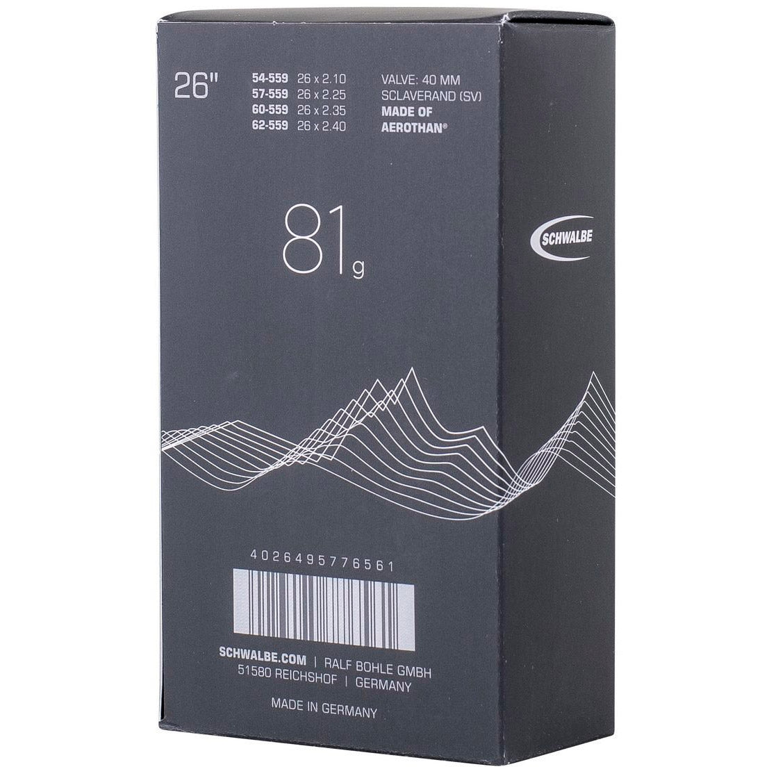 Schwalbe Binnenband Aerothan FV SV13E 54 62-559 IB SV 40mm (1st.)