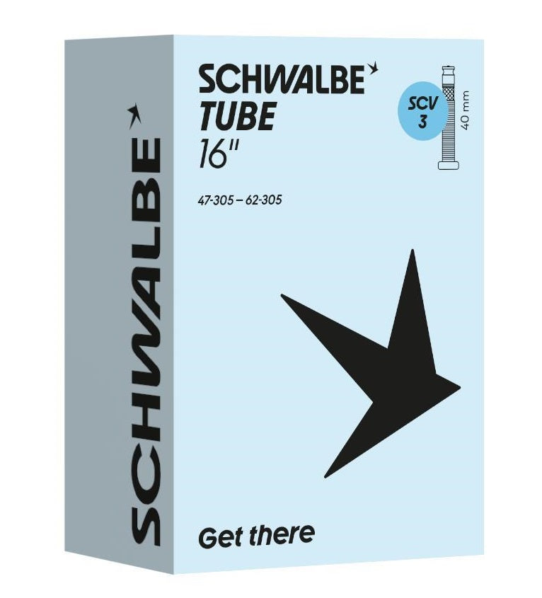 Schwalbe binnenband scv3 16 inch 47 62-305 clik valve 40mm