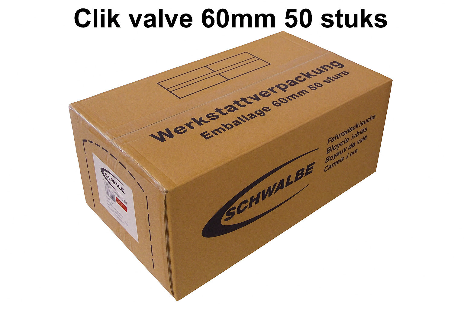 Schwalbe binnenband scv15 23 30-622 630 clik valve 60mm wp (50)