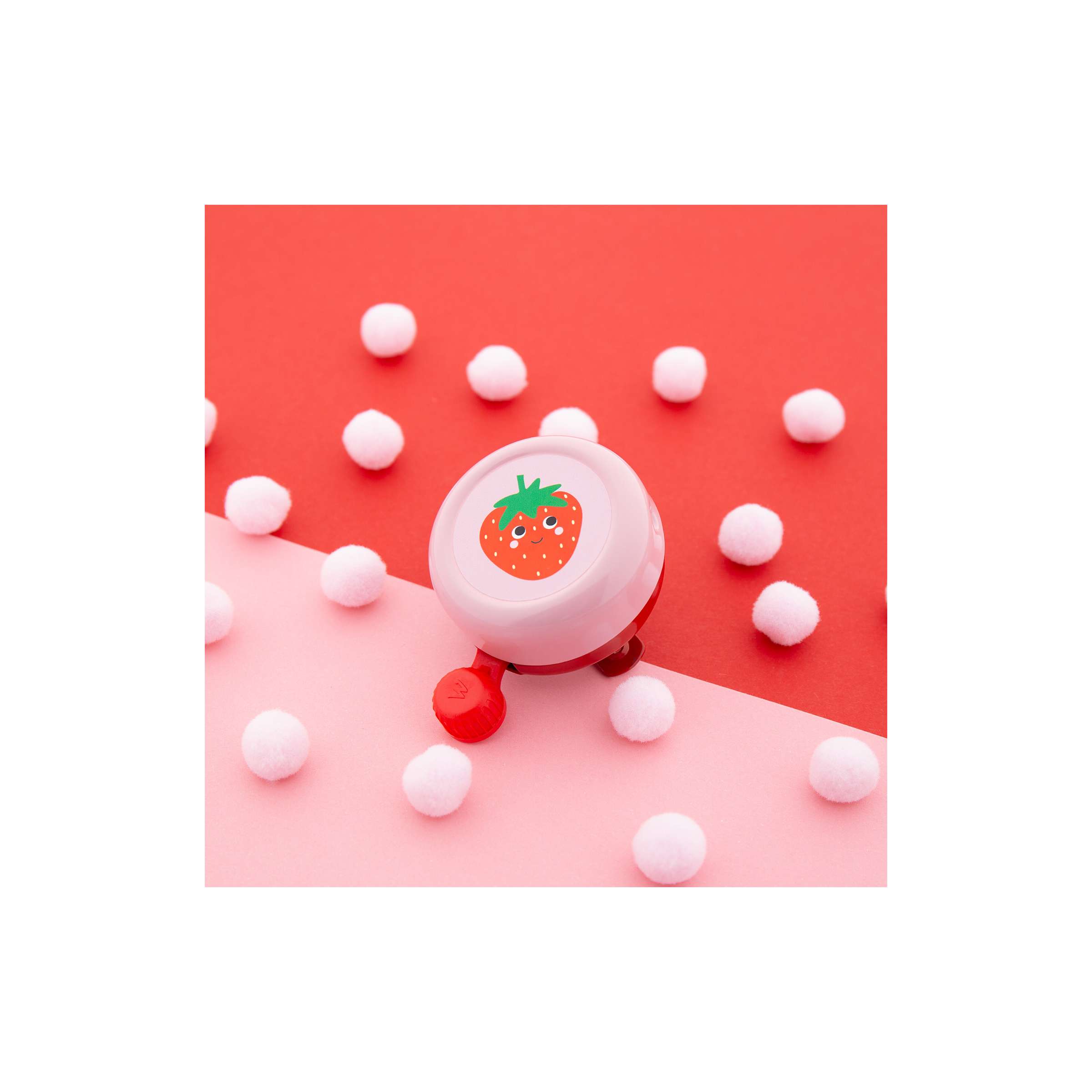 Qibbel widek bel explorer happy aardbei rood roze