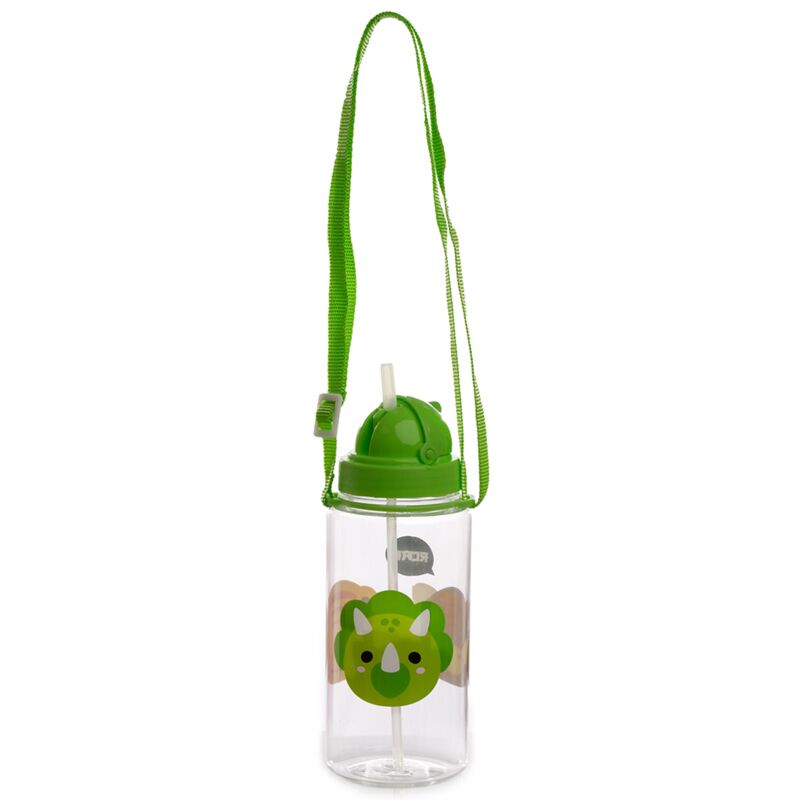 Cutiemals dinosaurus duurzaam bpa-vrij 450ml kinder waterfles rietje