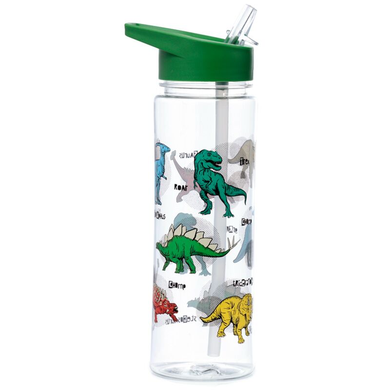 Dinosauria ecozen waterflesjes 550ml flip-rietje