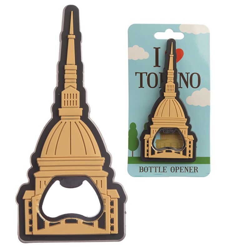 Ik hou van Torino mol, magnetische pvc flesopener