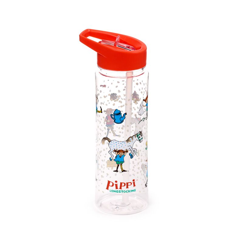 Pippi langkous ecozen waterflesjes 550ml flip rietje