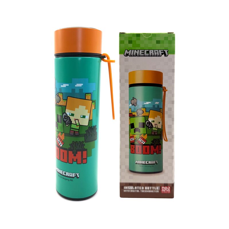 Union minecraft boom thermosfles 450ml thermometer